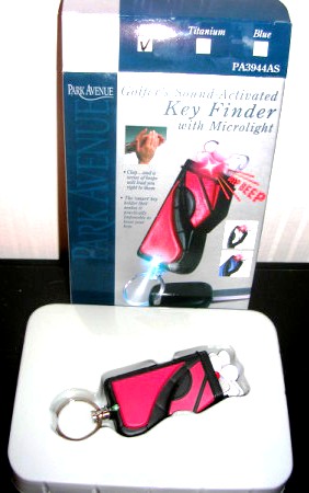 (image for) Sound Activated Key Finder with Microlight Golf Bag Red - Click Image to Close